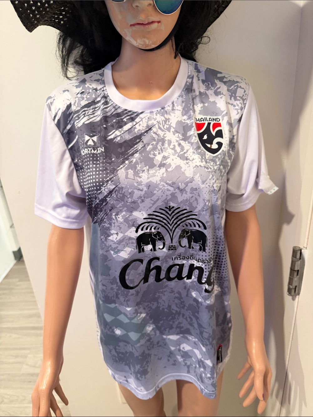 Portmans Gray and White Kids Soccer Jersey